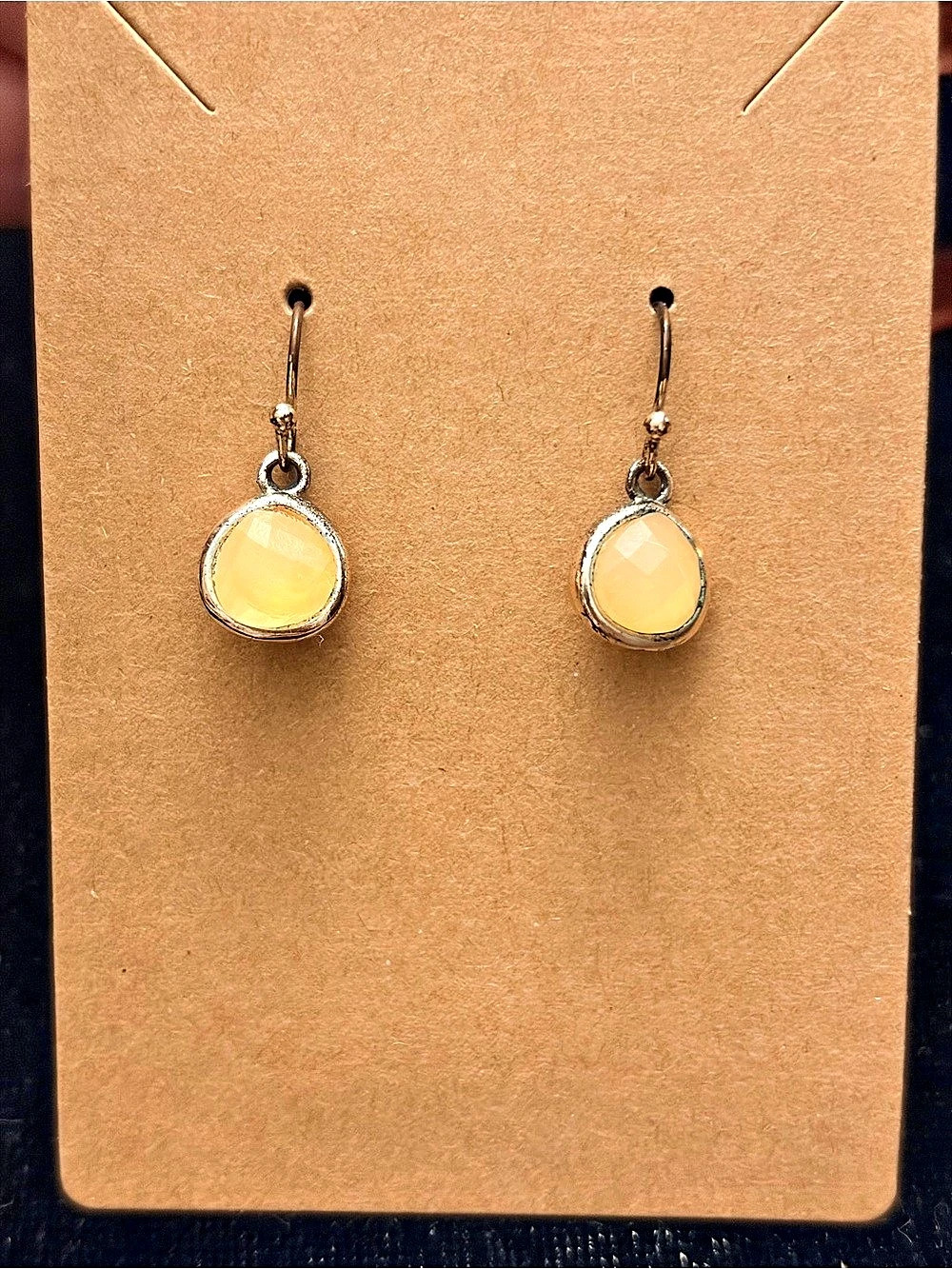 Peach Drop Earrings
